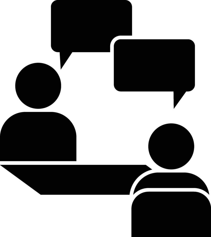 Employee Job Interview, Recruiting Icon vector