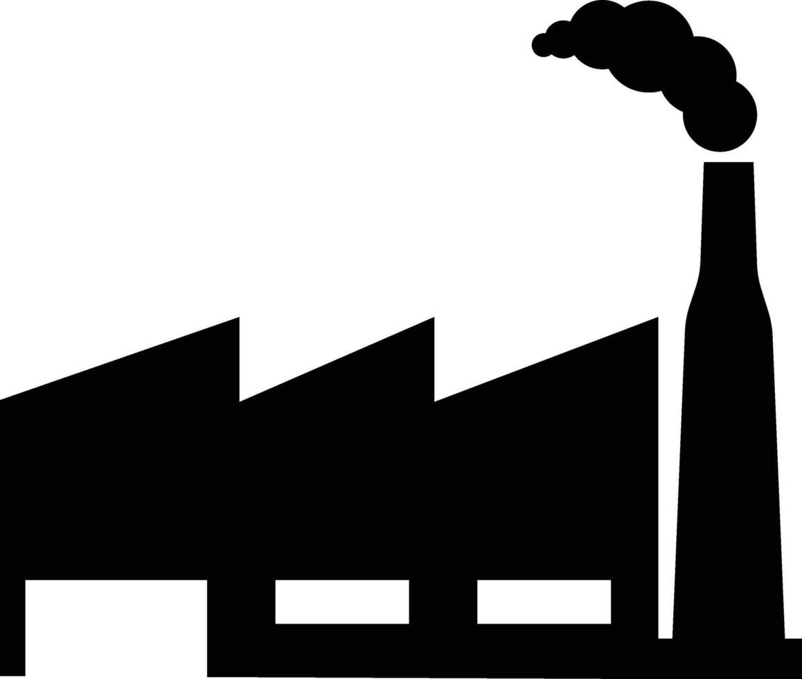 Manufacturing Factory, Industry Icon vector