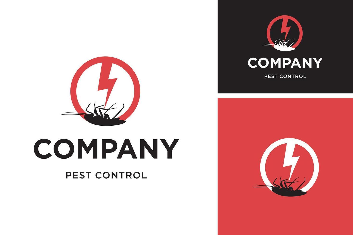Pest control logo design. logo design for home pest control and protection company vector