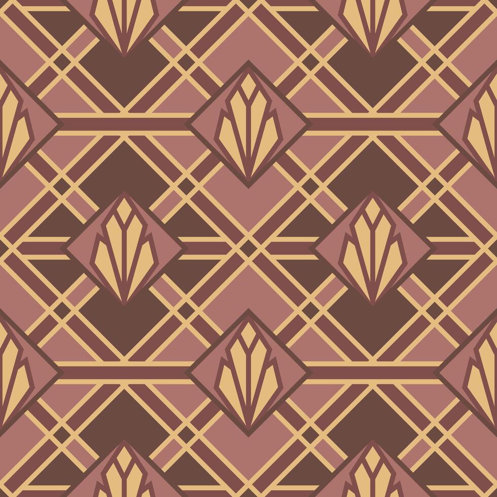 Art Deco Seamless Pattern Element vector