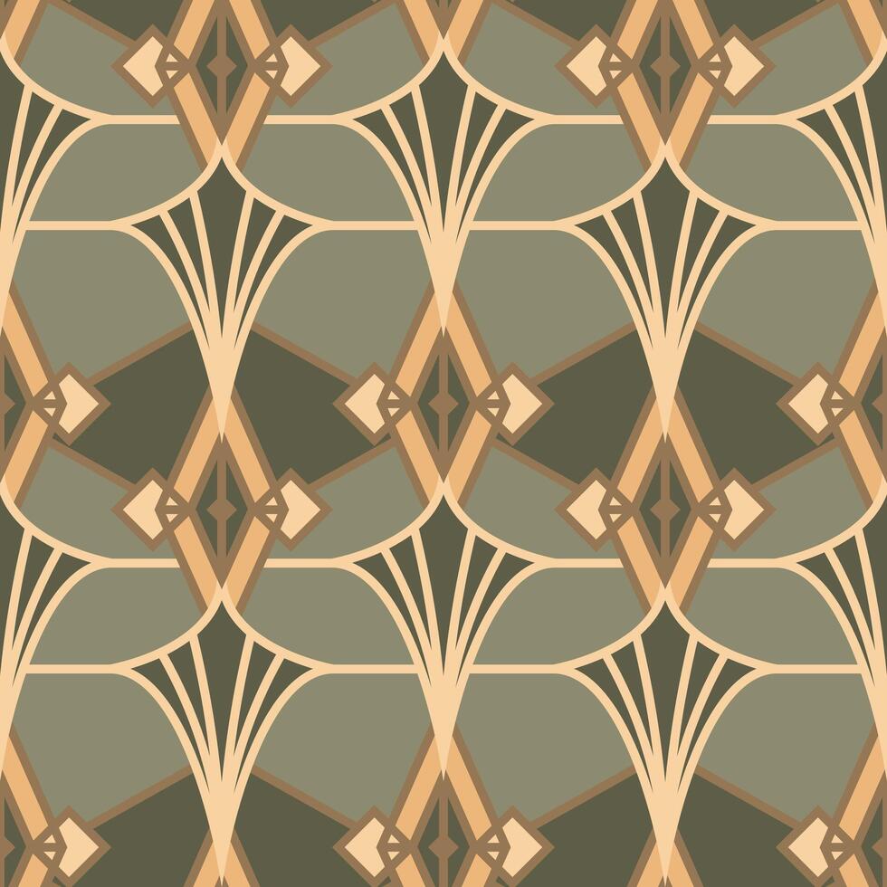 Old Art Deco Seamless Pattern Illustration vector