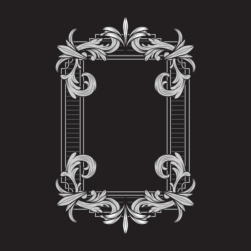 Frame Vintage Victorian Illustration vector