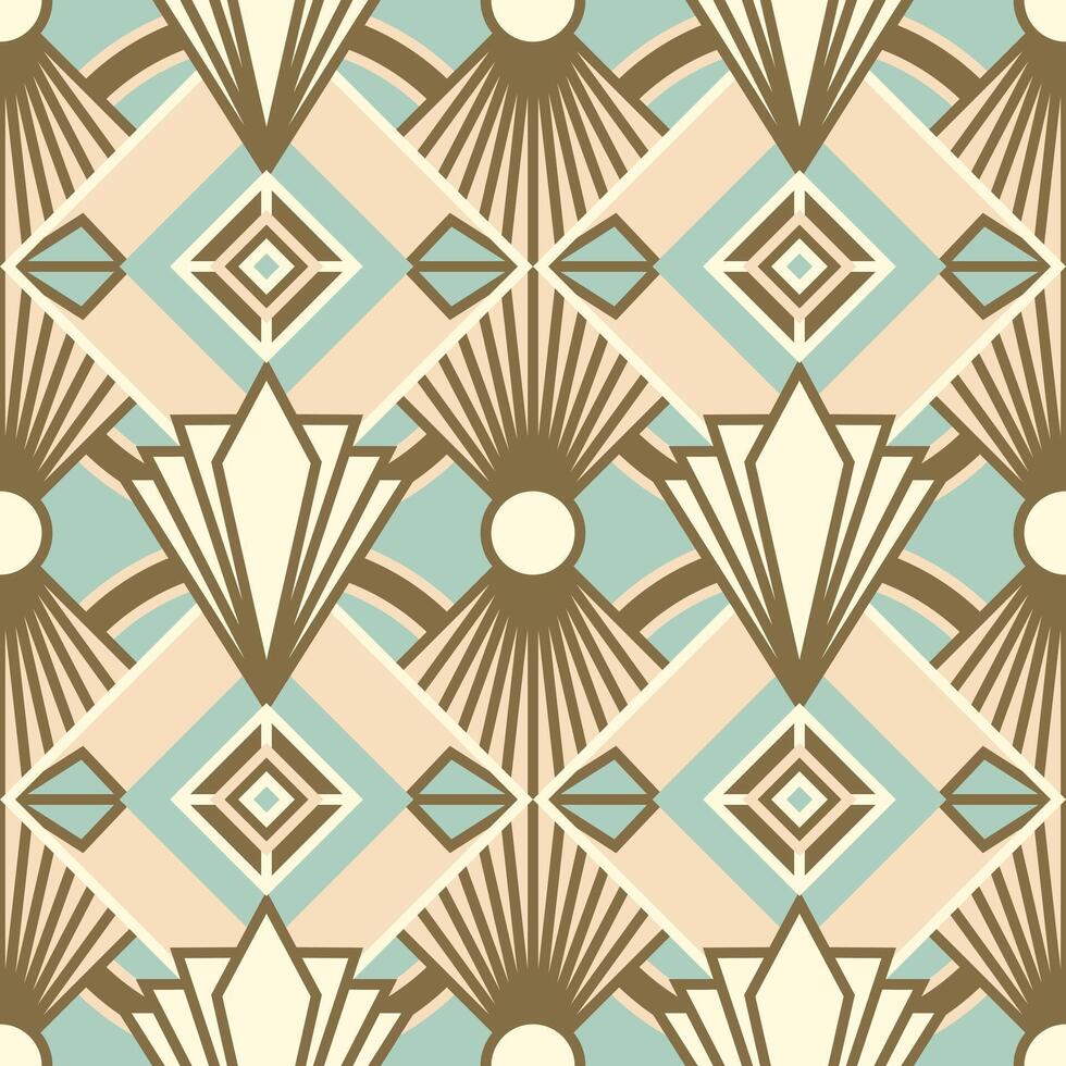 Art Deco Retro Seamless Pattern Illustration vector