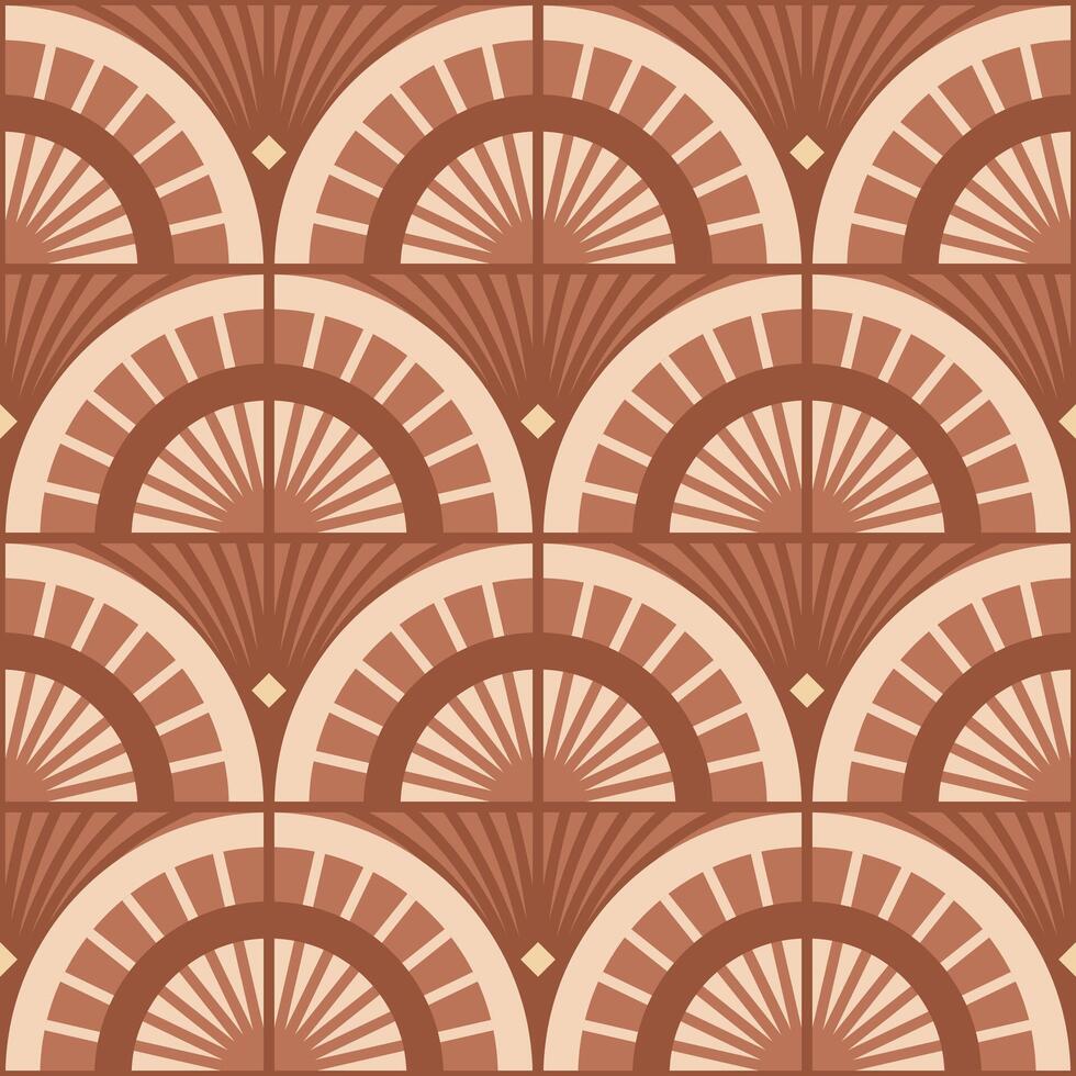 Art Deco Seamless Pattern Object vector