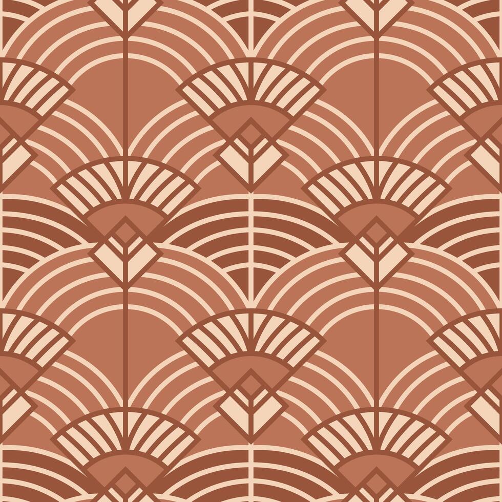 Retro Art Deco Seamless Pattern Illustration vector