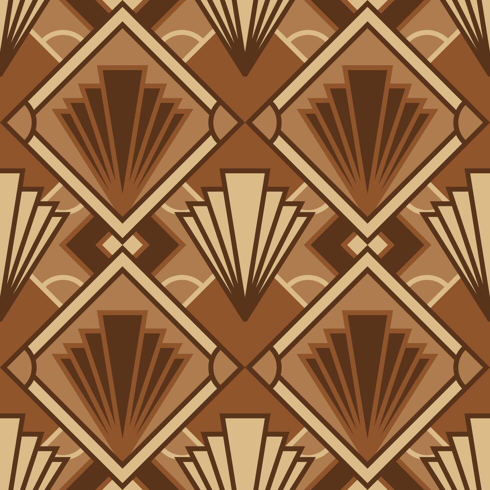 Art Deco Seamless Pattern Illustration Wallpaper vector