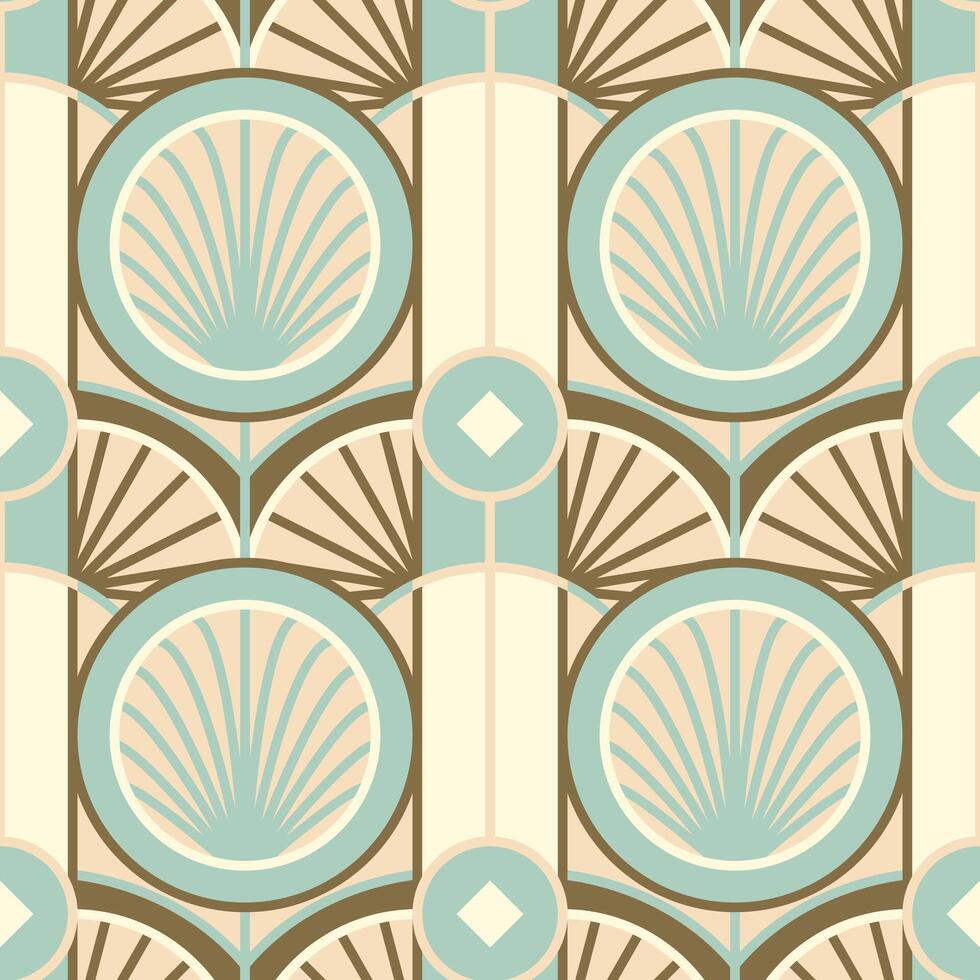Ornament Art Deco Seamless Pattern Illustration vector