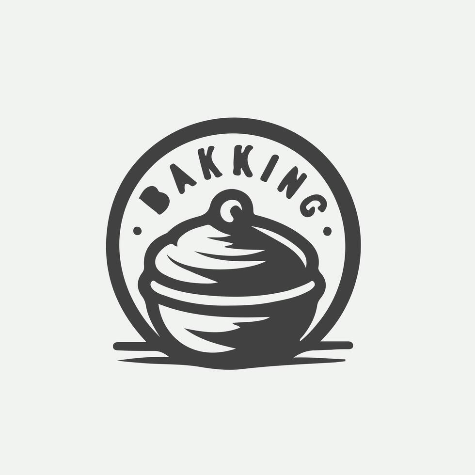 Flour Power baking logo vector