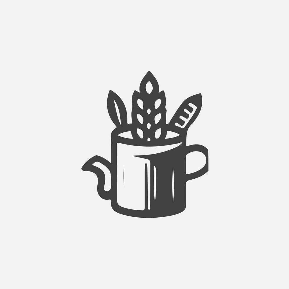 Twisted Dough baking logo vector