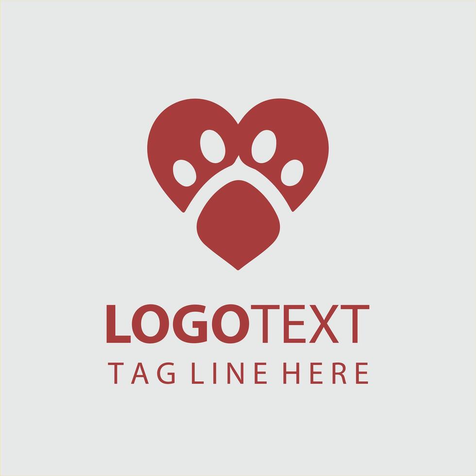 Heart Paw Magic vector