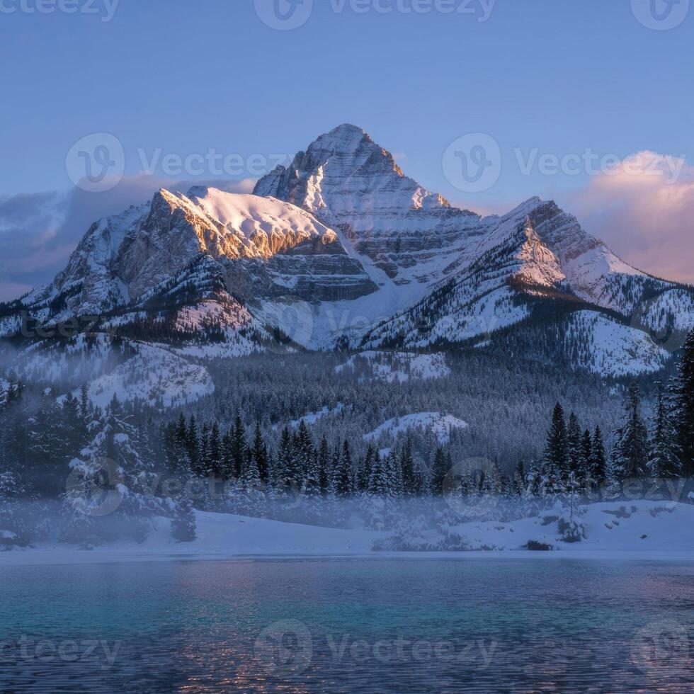 A mountain range is seen in the distance photo