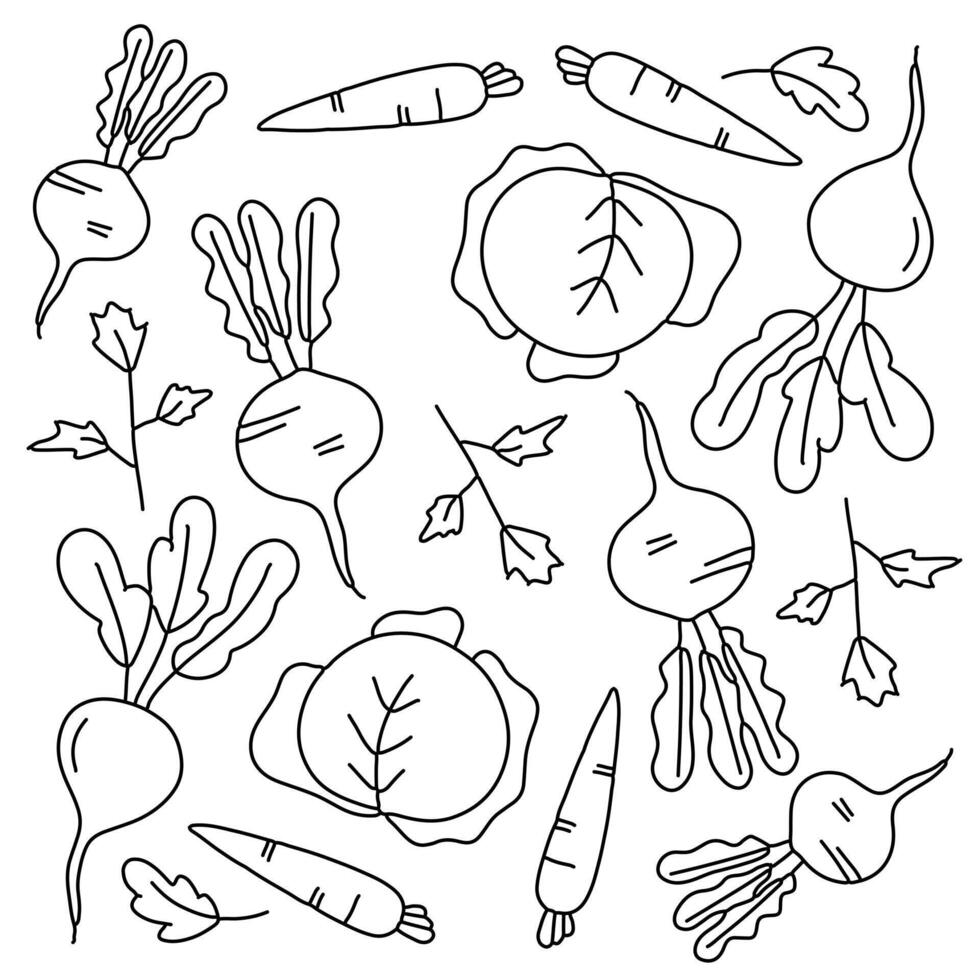 Vegetable Illustrations for Healthy Food Packaging and Marketing Designs vector