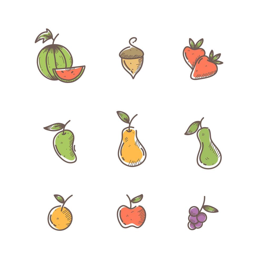egetable and Garden Logos with Natural Elements for Sustainable Branding and Marketing vector