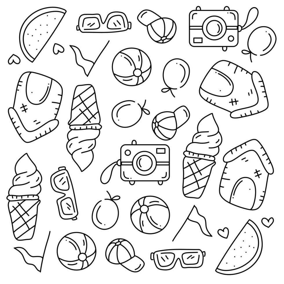 Summer Party Icons vector