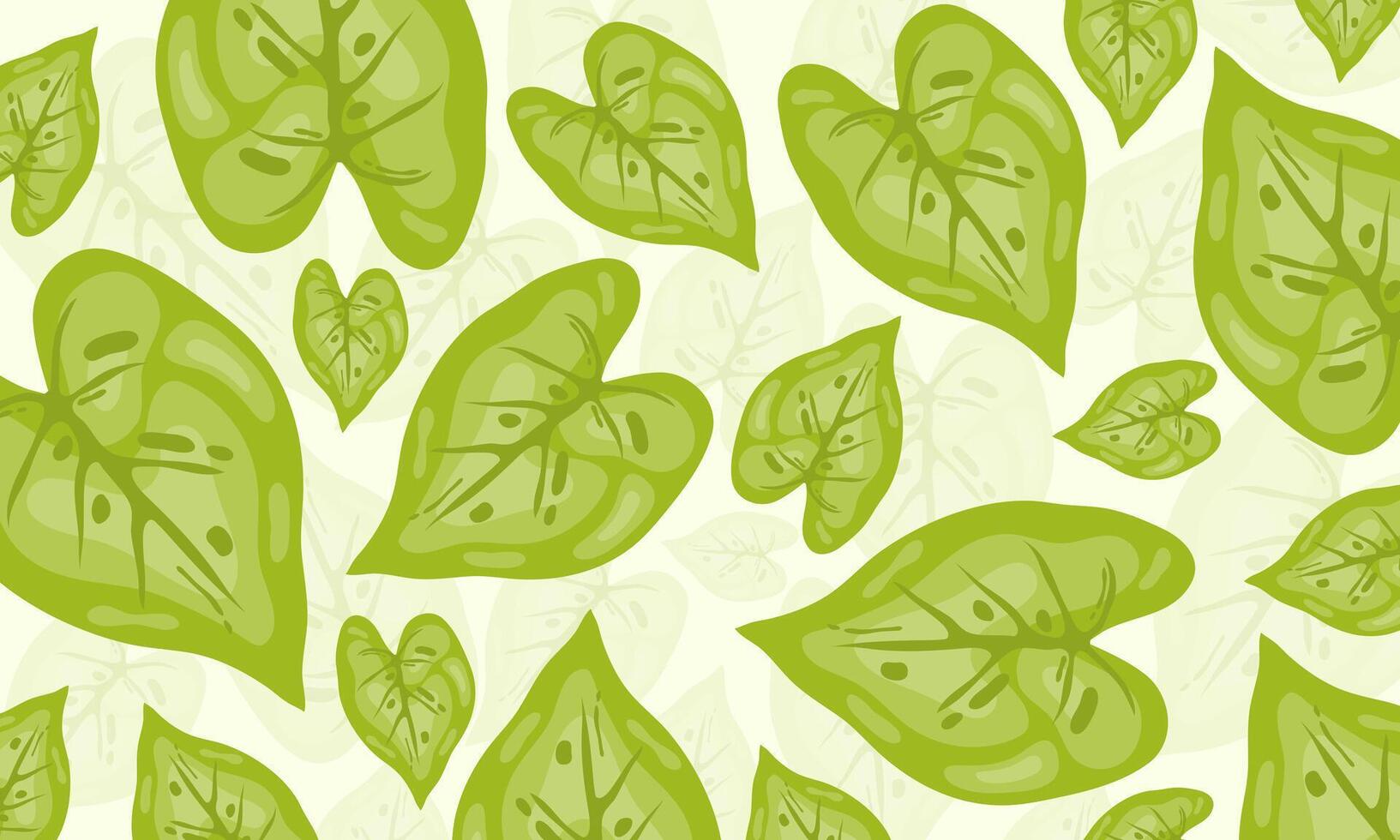 Bright Leaf Motif with Soft Light and Organic Feel vector
