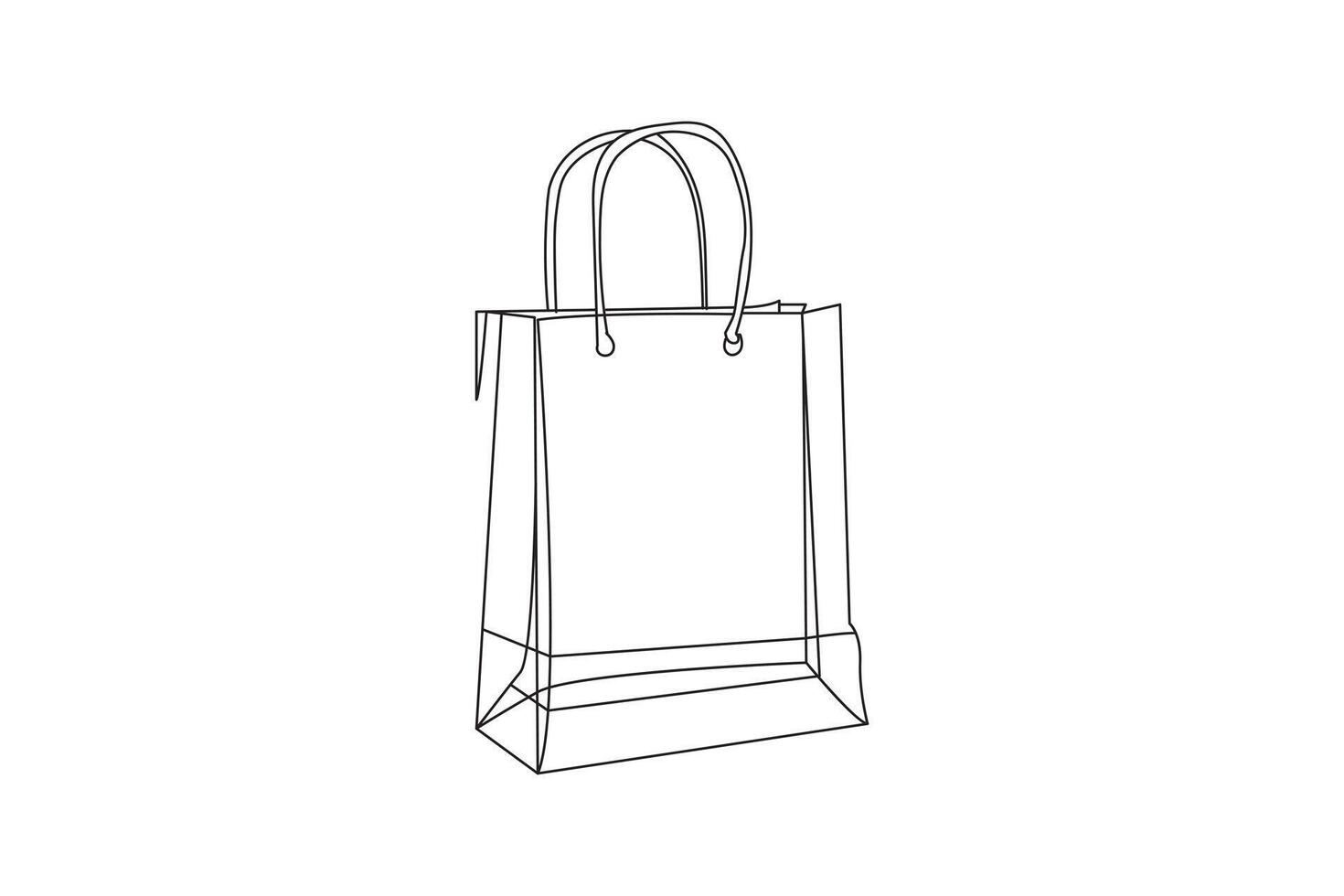 gift, bag, black, and, white, design, empty, graphic vector