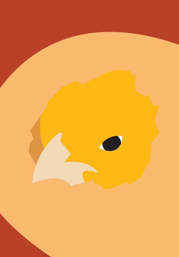 Art abstract chicken birth vector
