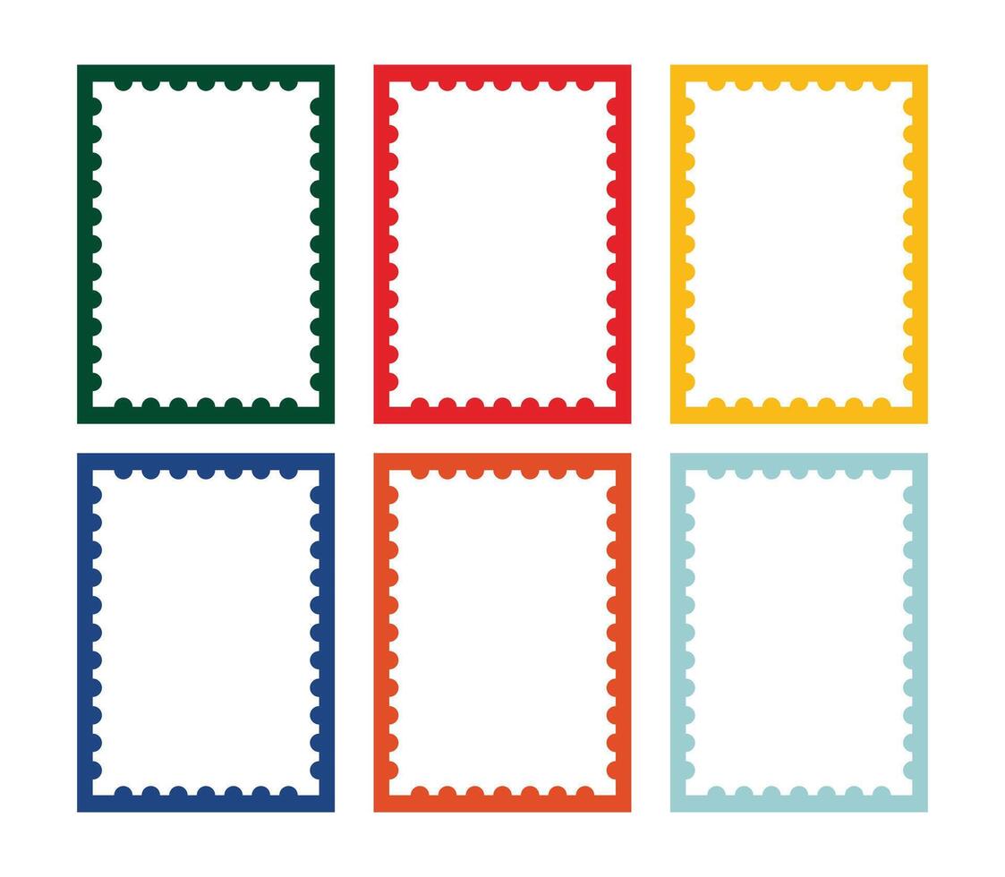 Design template illustration frame stamp unique design vector