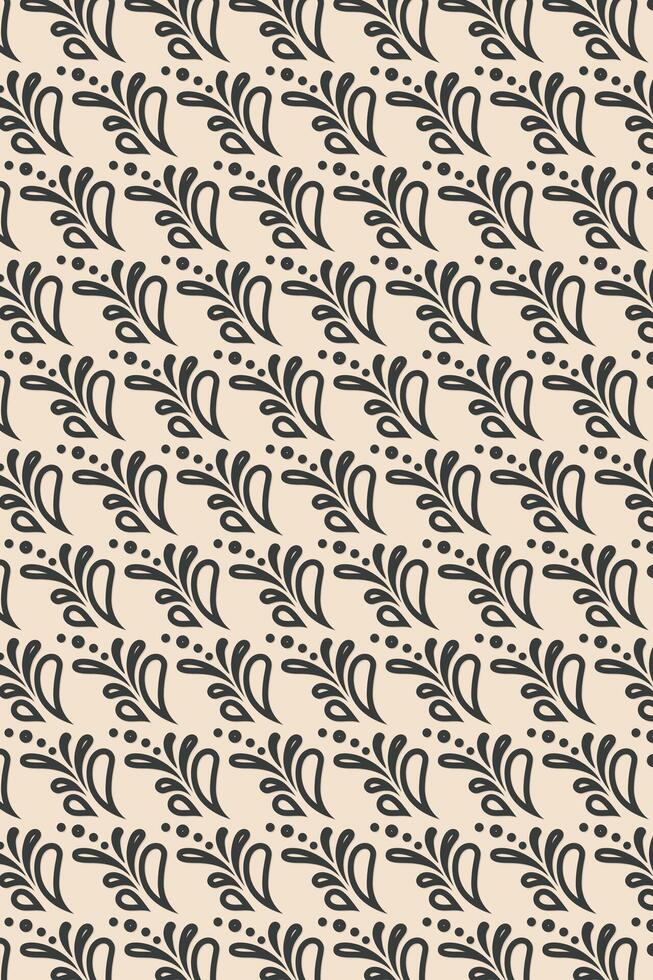 Floral line pattern background vector