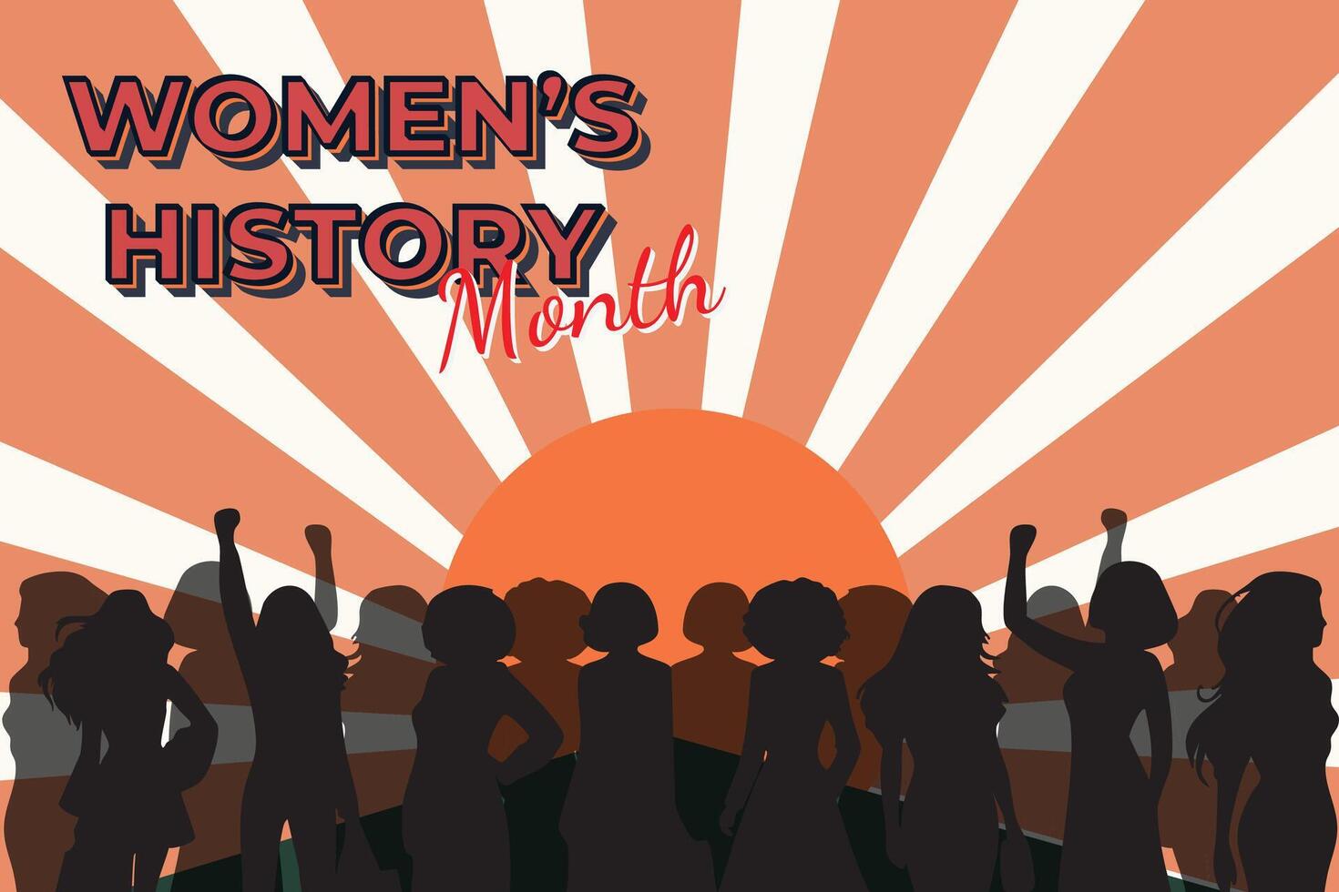 Women's history month vector