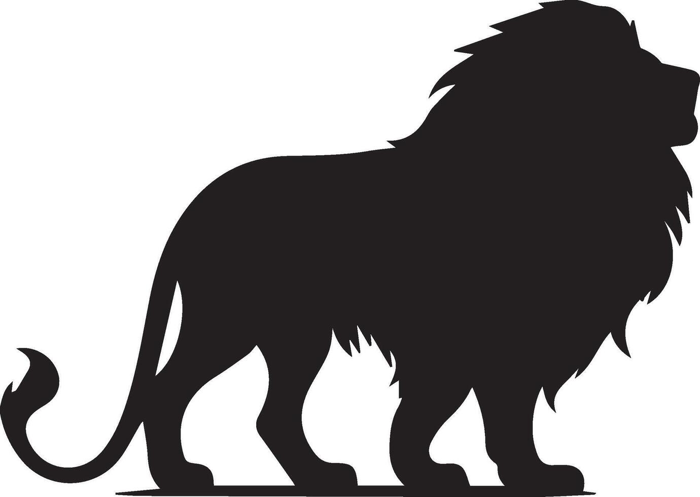 Lion Silhouettes Art Illustration vector
