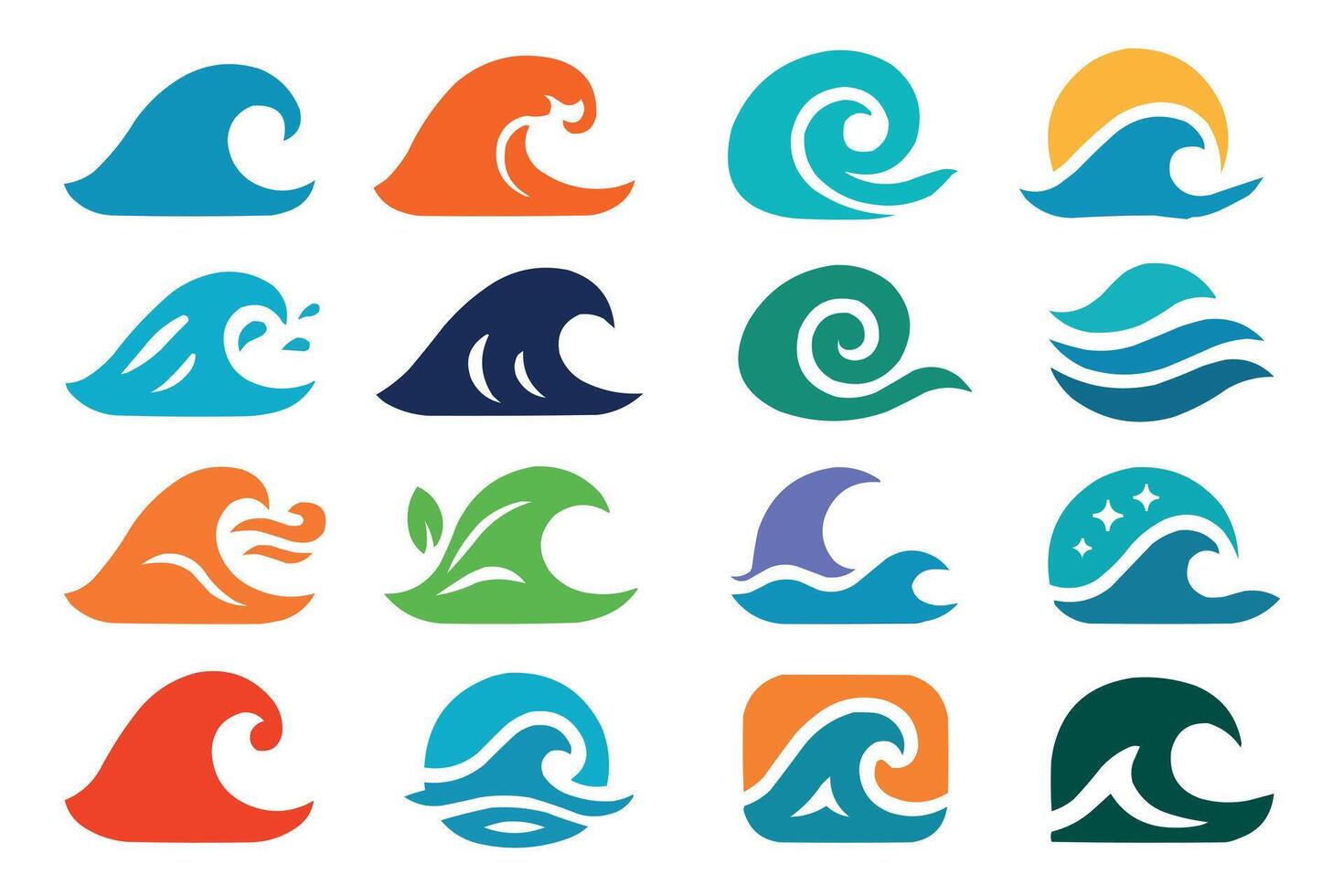 wave icon set, ocean wave, wave, ocean wave, ocean wave, ocean wave, ocean vector