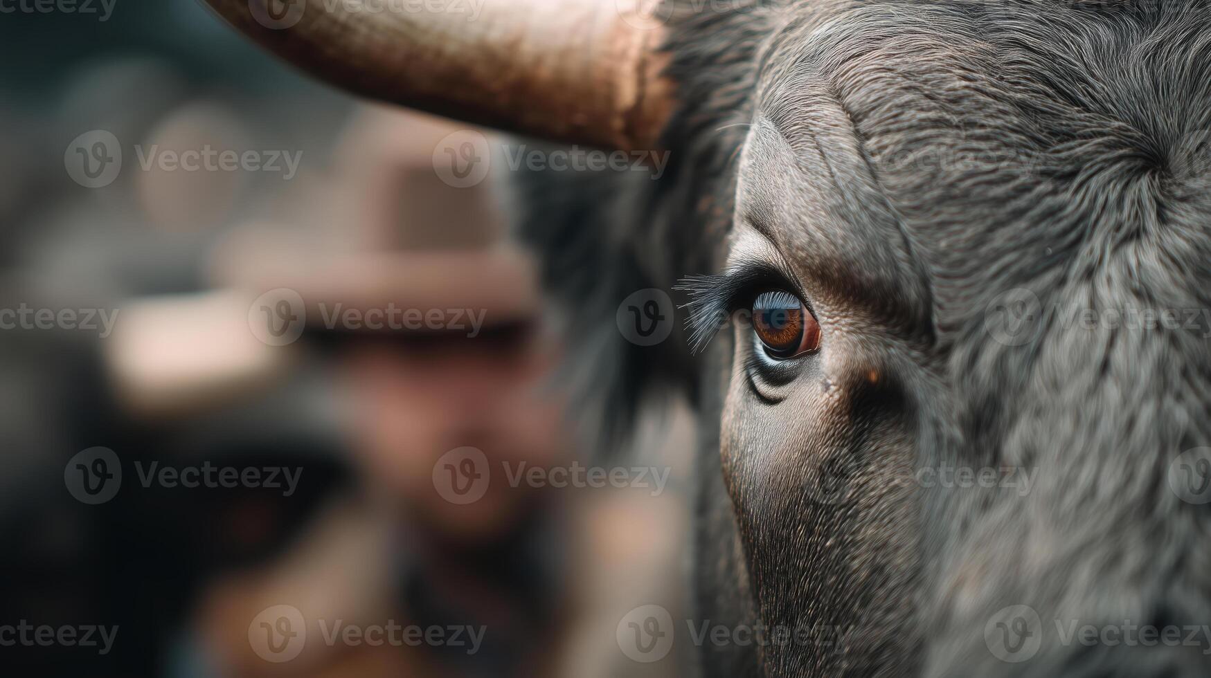 Cattle herding action farmstead wildlife rural setting close-up photo
