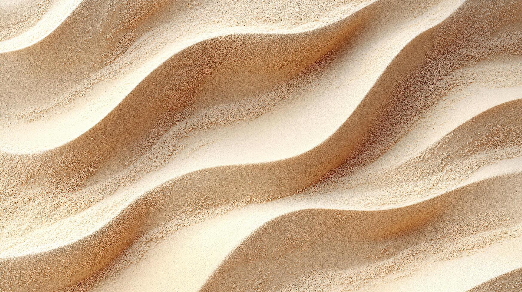 Elegant sand texture featuring smooth, flowing waves creating a serene and natural pattern. photo