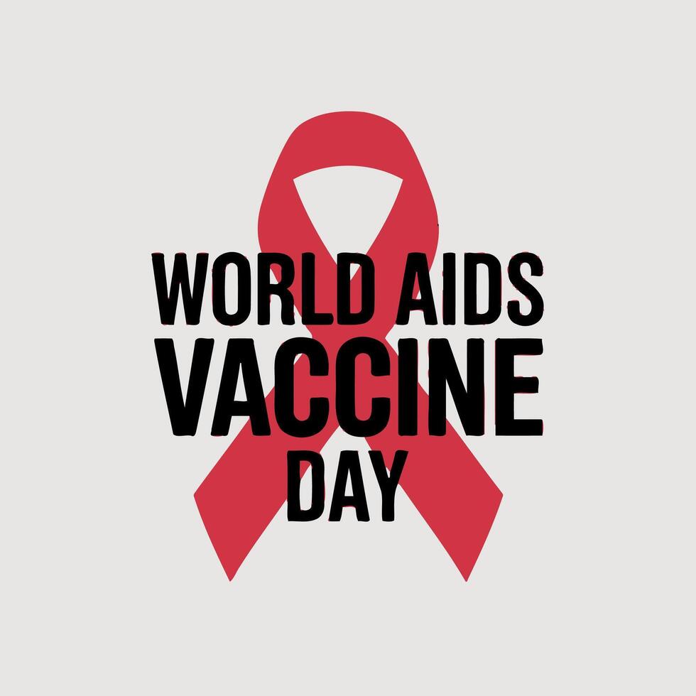 world aids vaccine day poster vector