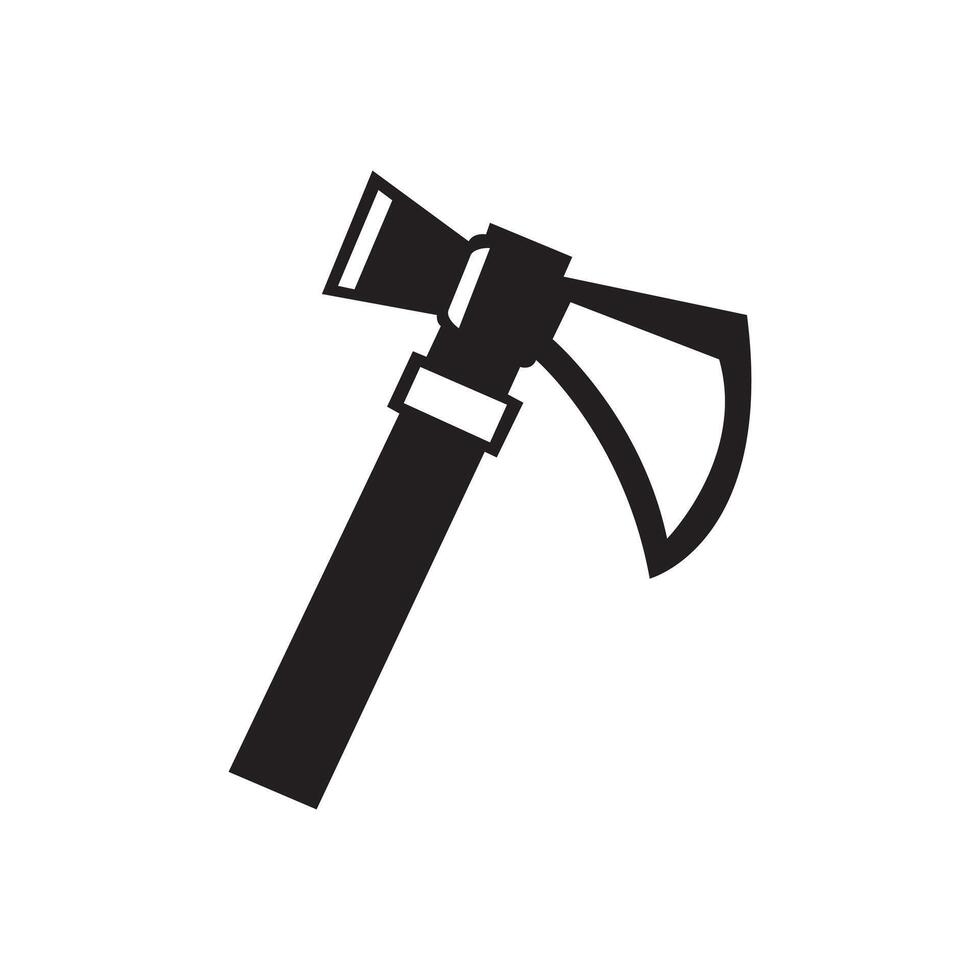 design of axe silhouette vector