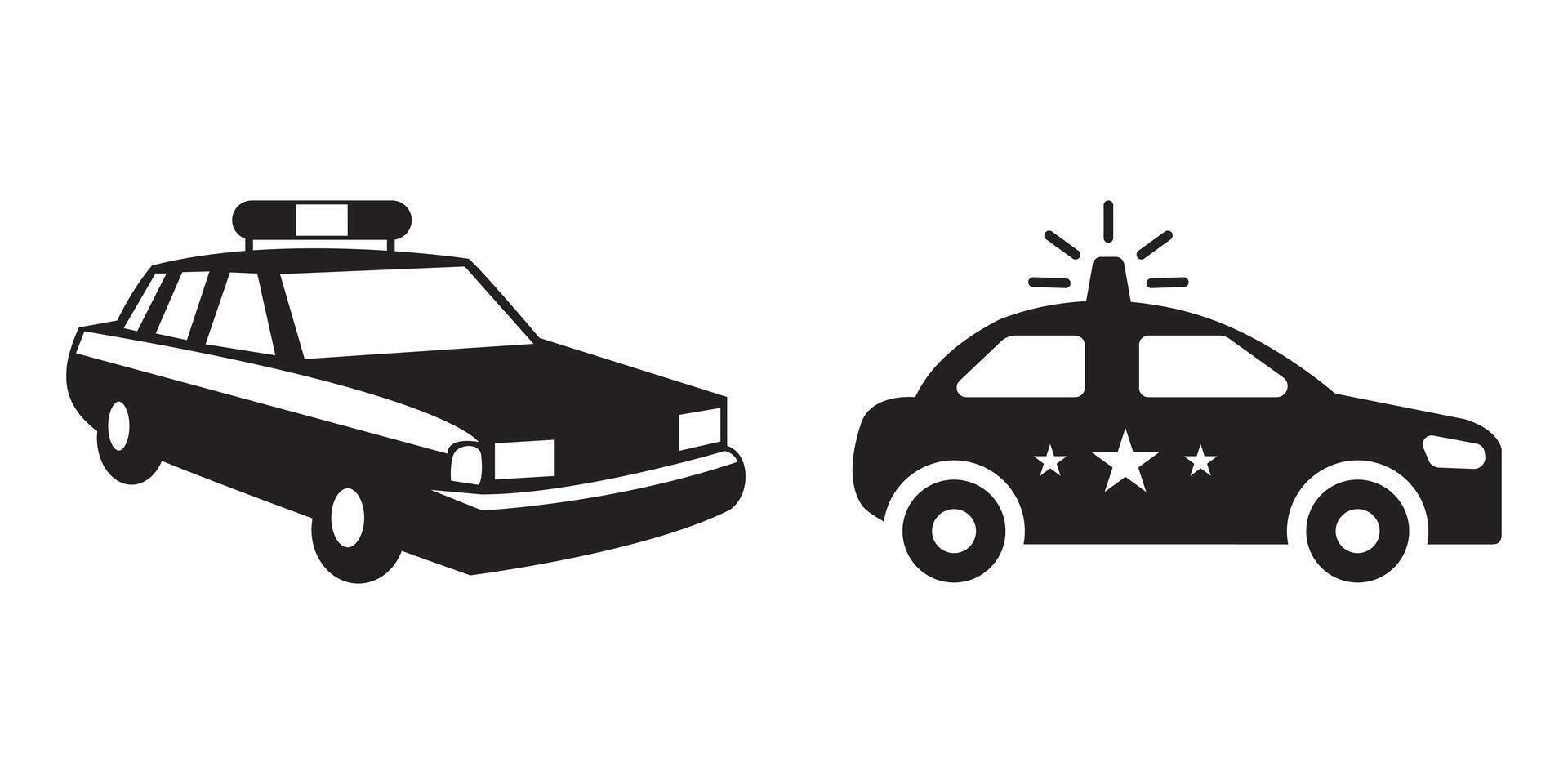 Automotive car silhouettes in side view vector
