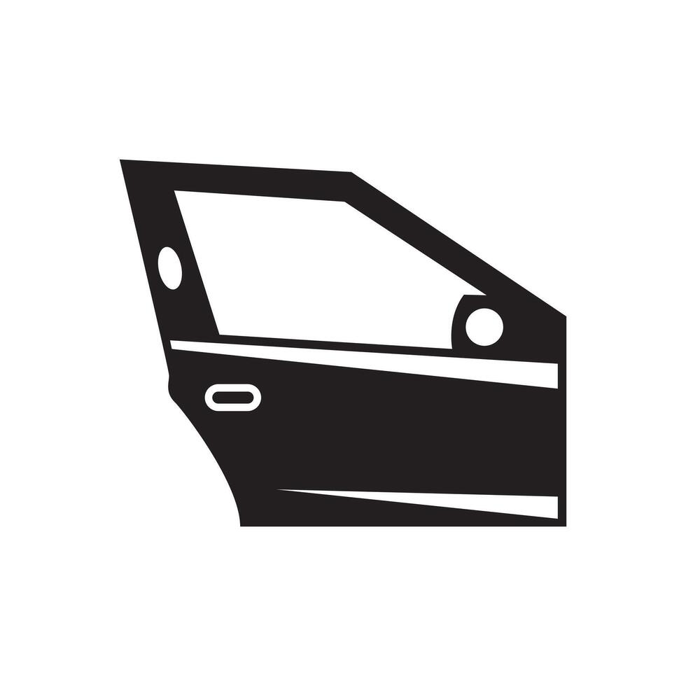 Clean automobile body silhouette illustration vector