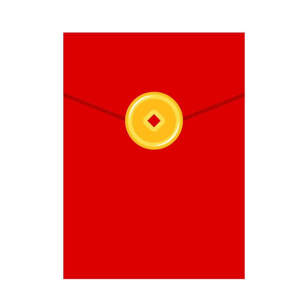 Red paper pack. Envelope . Envelope stack . red pack. vector