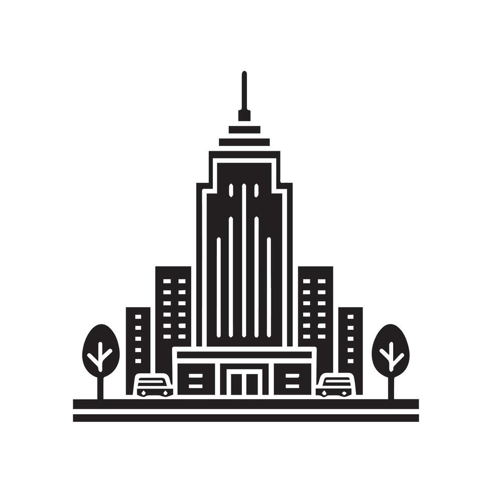 Skyscraper Outline Artwork vector