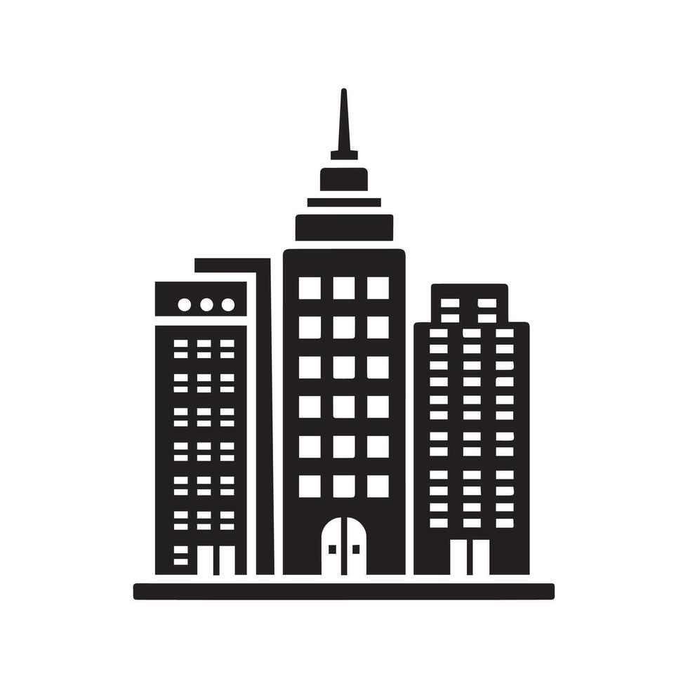 Clean Line Skyline vector