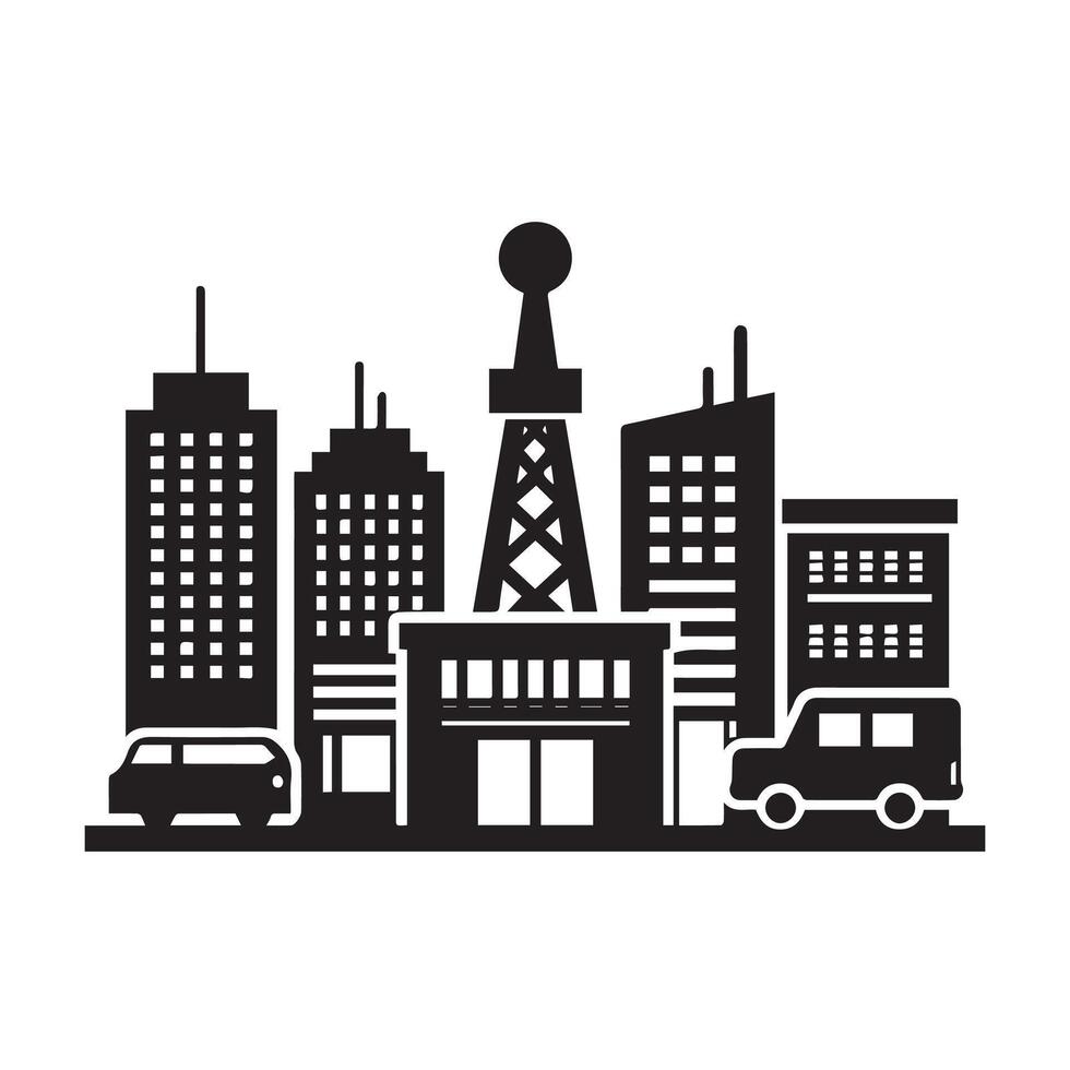 Urban Architecture Line Art vector