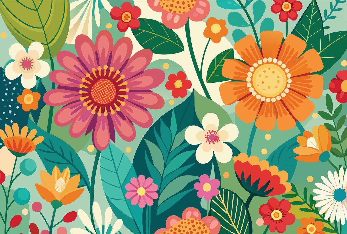 Fashion Floral Design for Spring Floral Theme Artwork for Summer vector