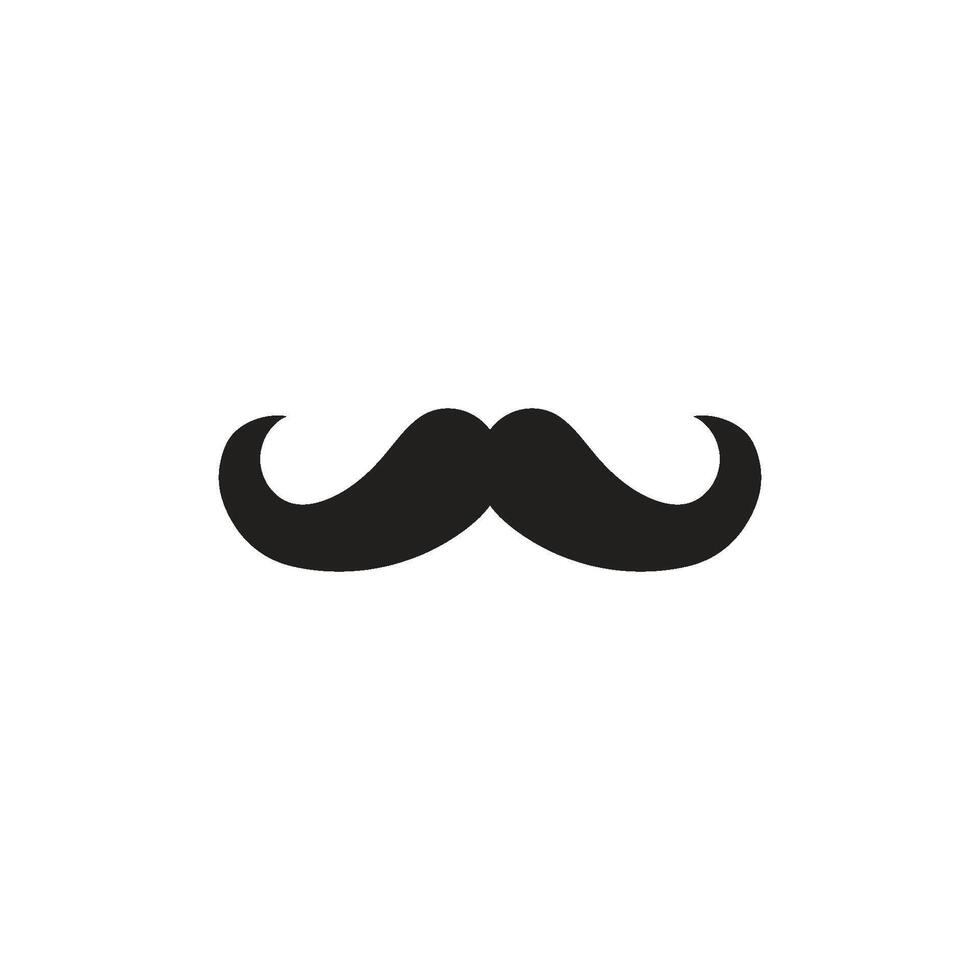 mustache icon template vector