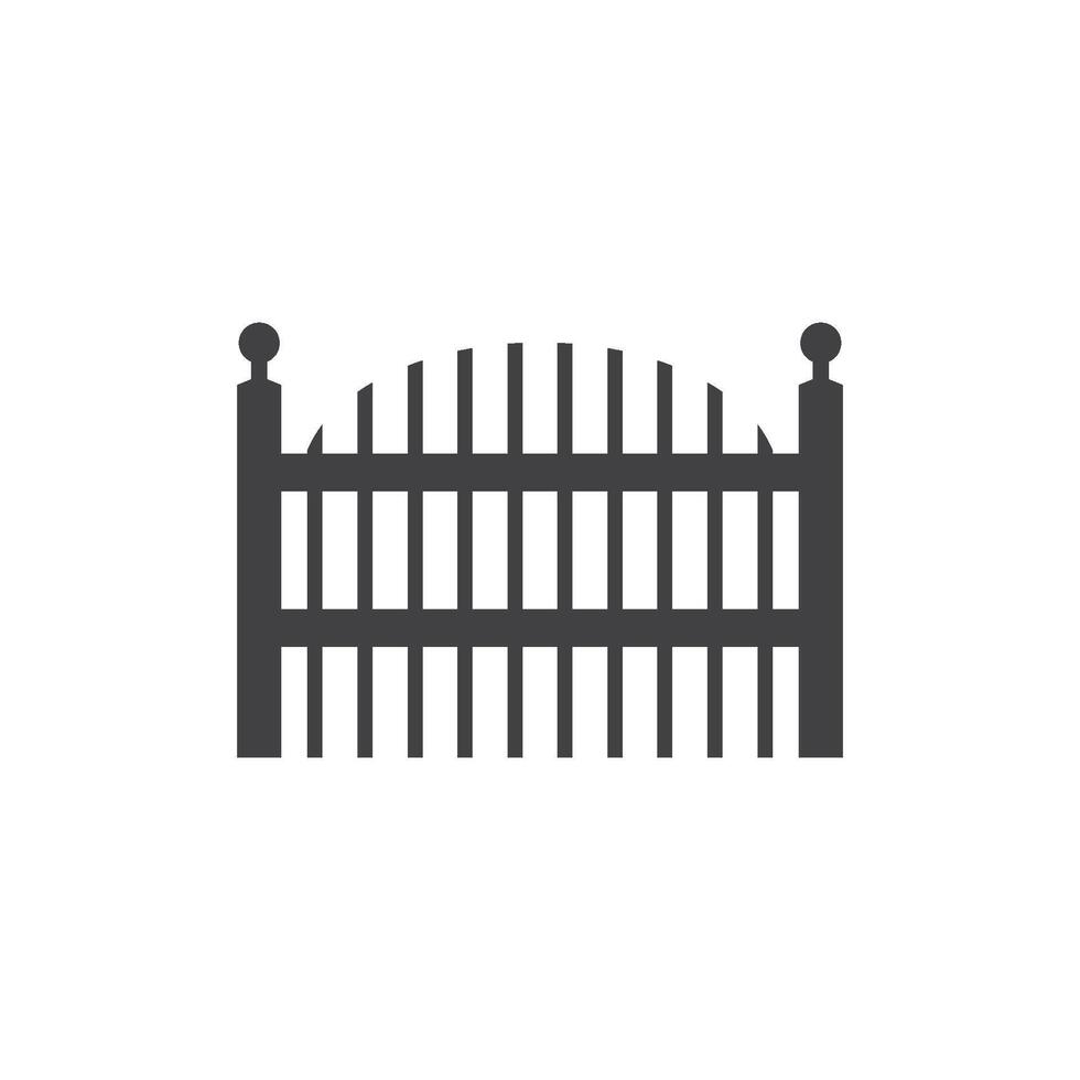Gate icon illustration template vector