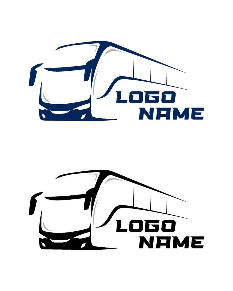 bus logo design template vector