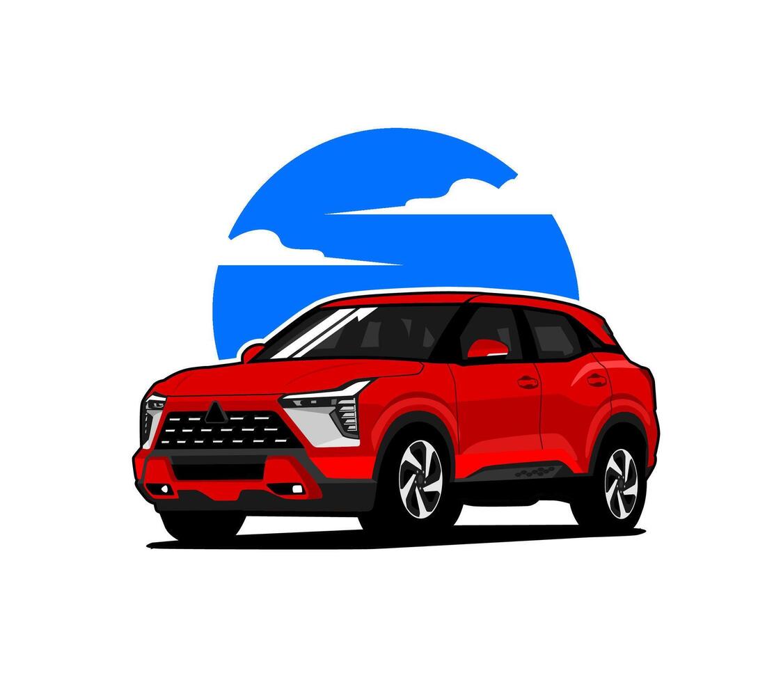 SUV car image illustration vector