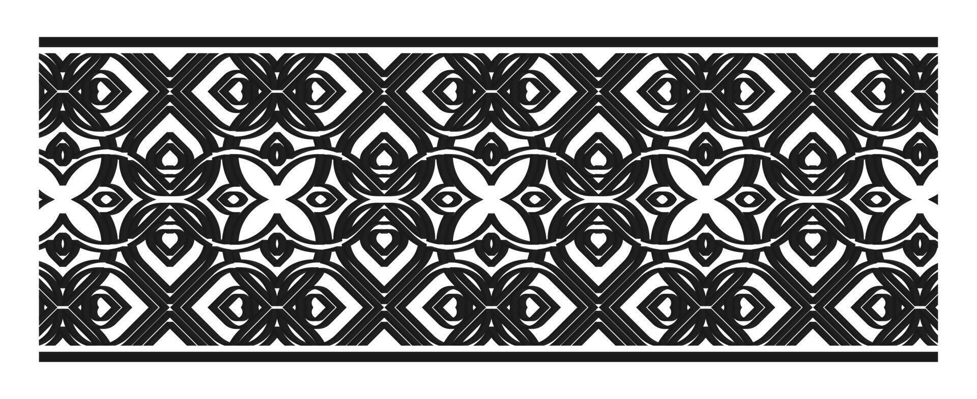 Elegant ornamental border template art vector