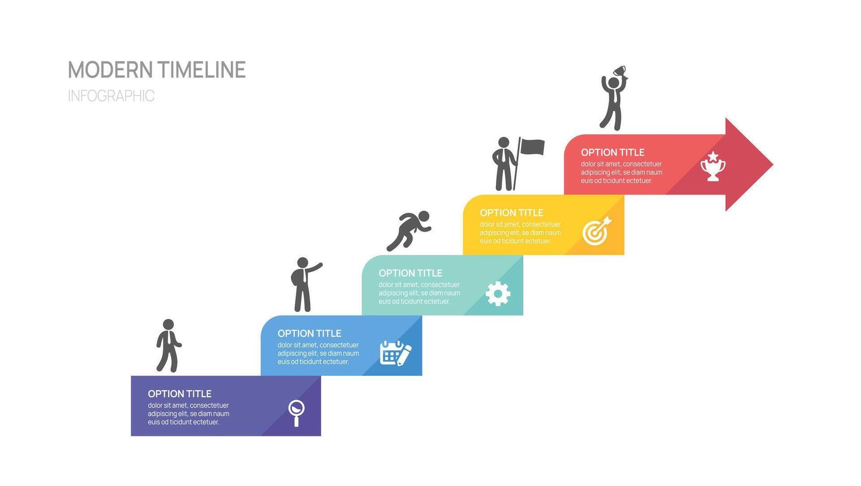 Business road map timeline infographic steps to success growth. with icons and graphic elements. illustration vector
