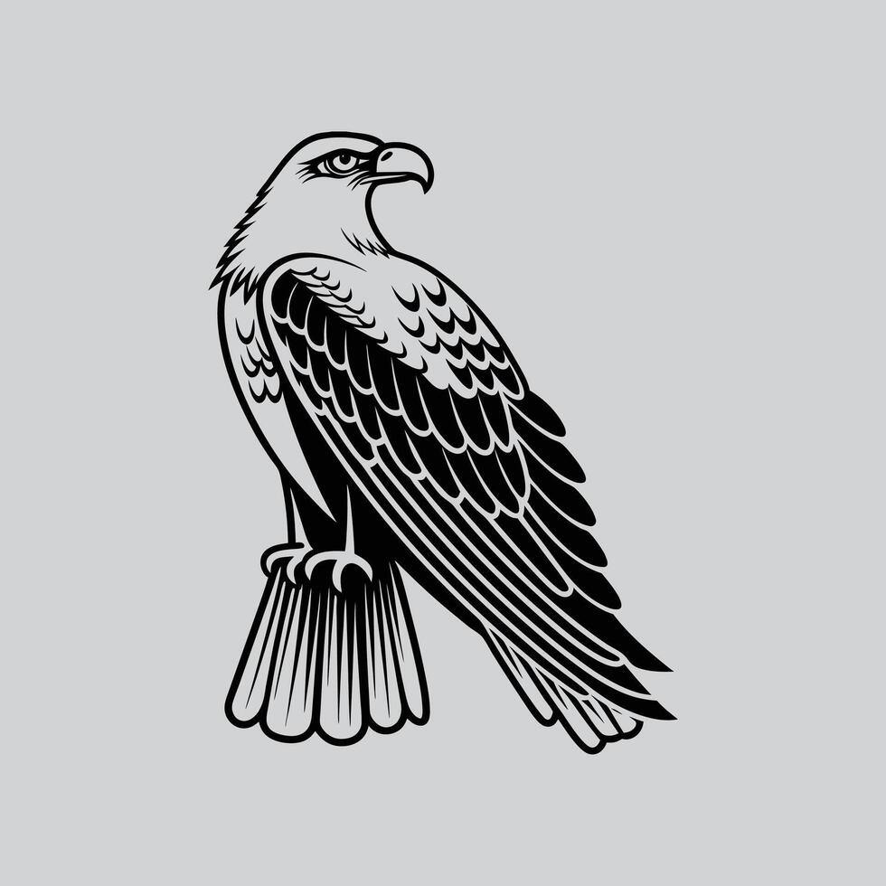 Majestic Eagle Silhouette vector