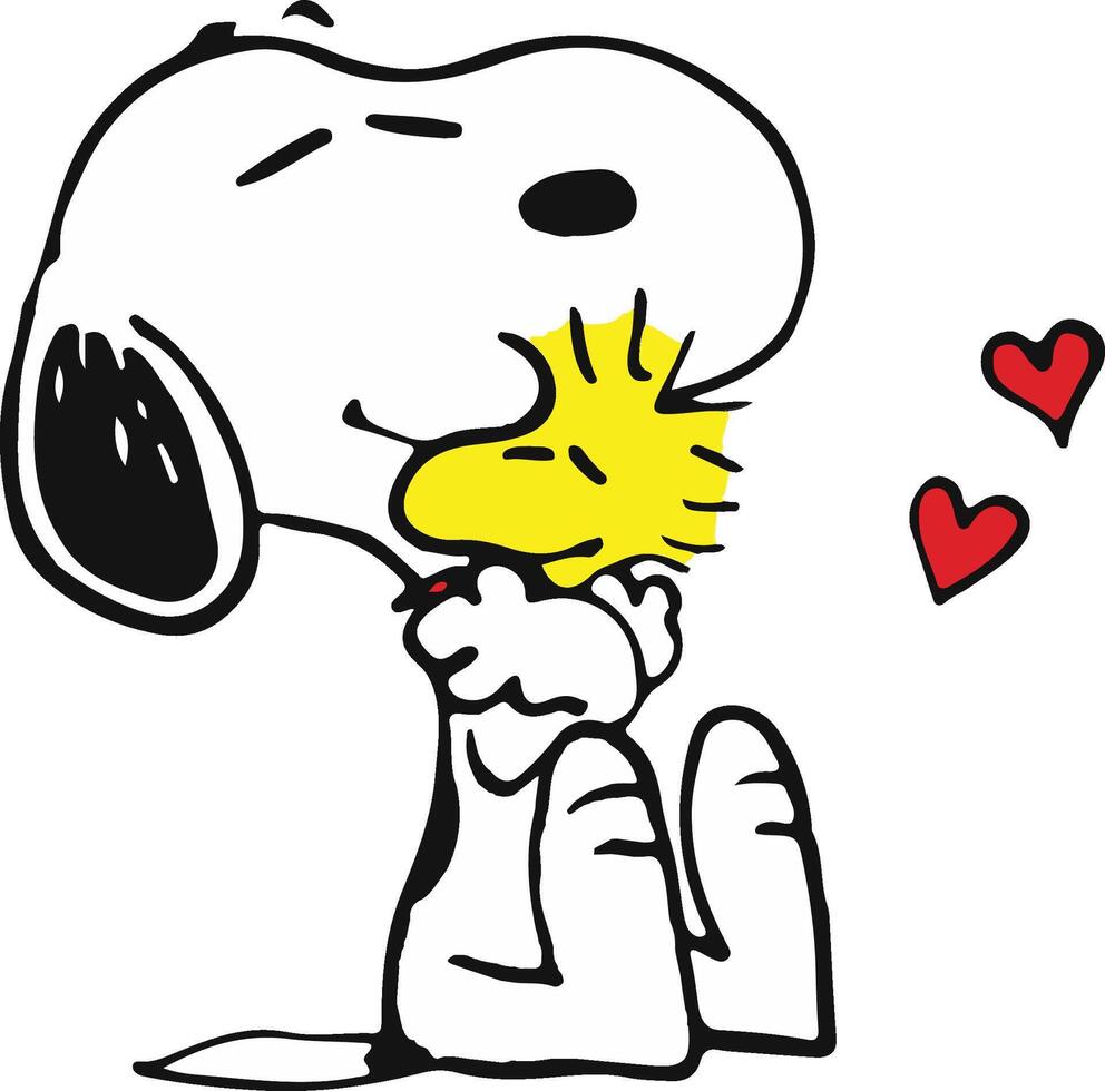 Snoopy in Love vector