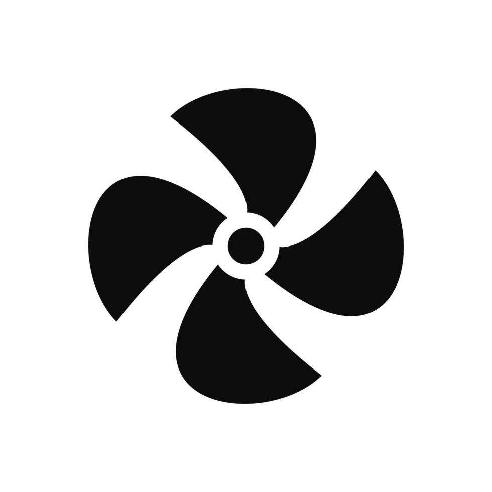 Fan icon on white background vector