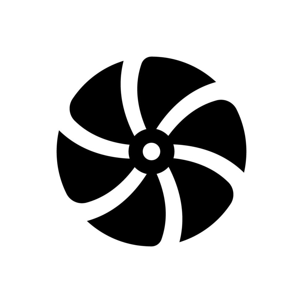 Fan icon isolate on white background vector