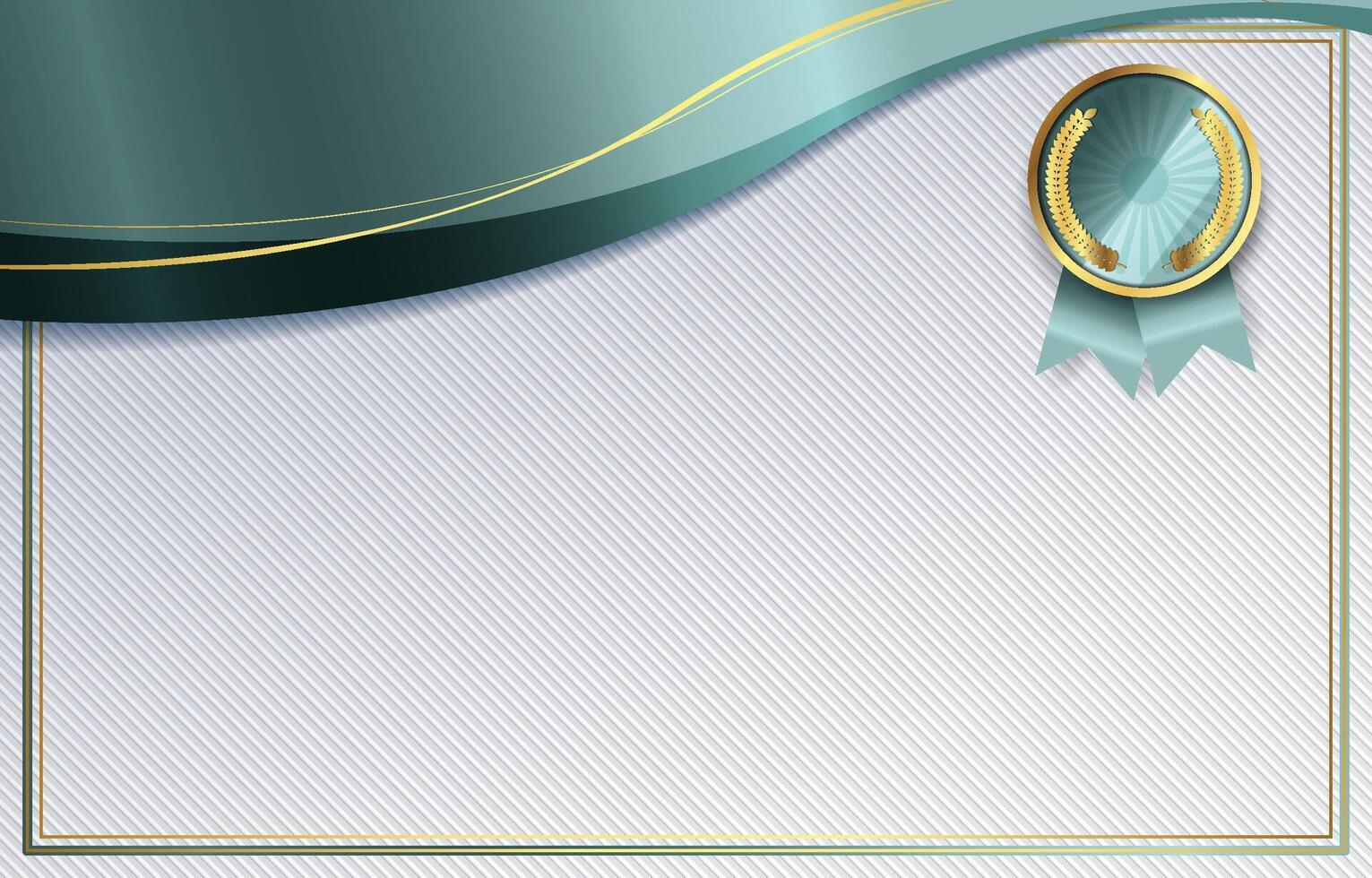 Certificate Background in Blue and Gold Theme vector