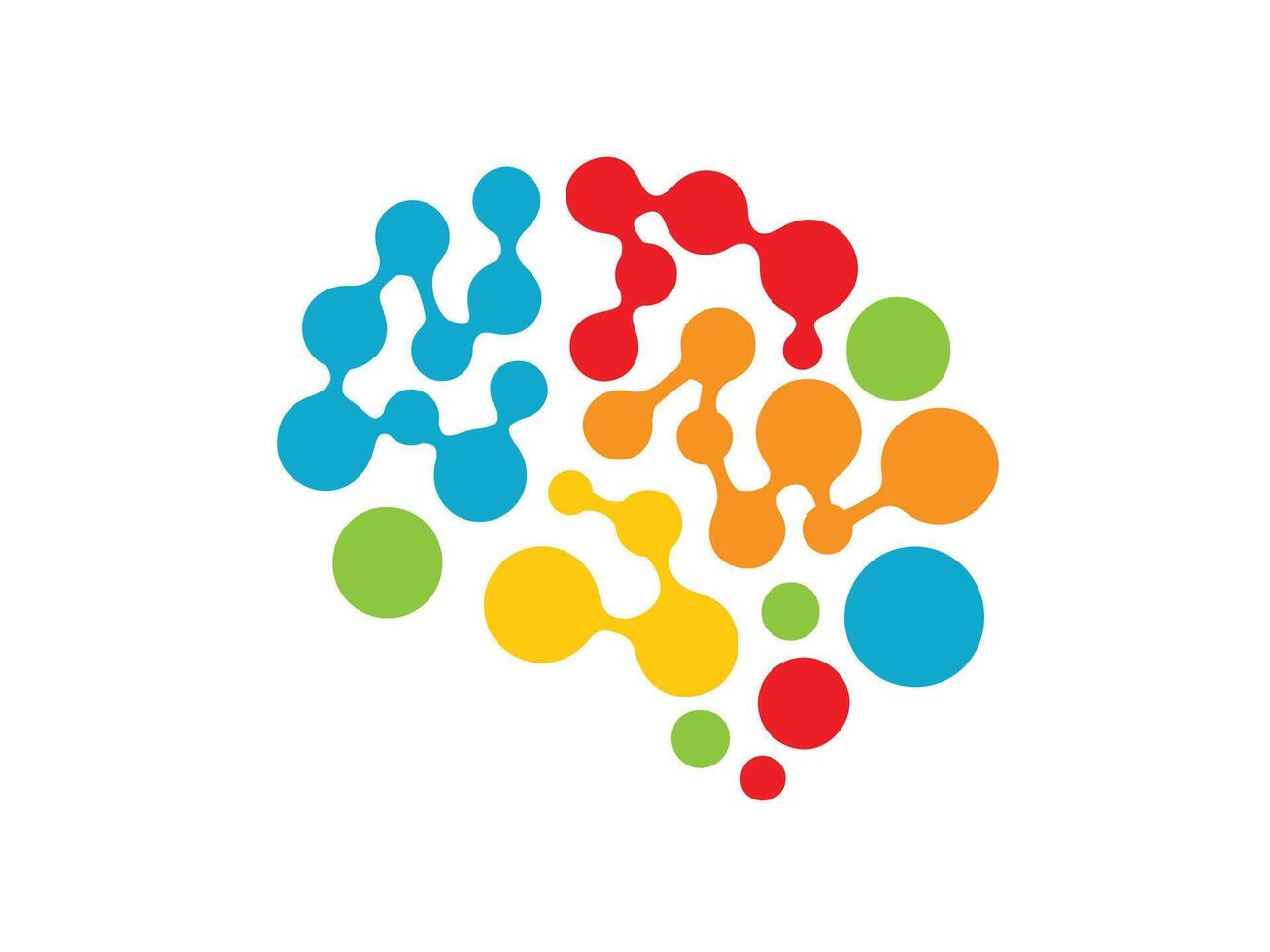 Creative Abstract Brain Logo Design for Mental Health, Psychology, and Wellness Branding vector