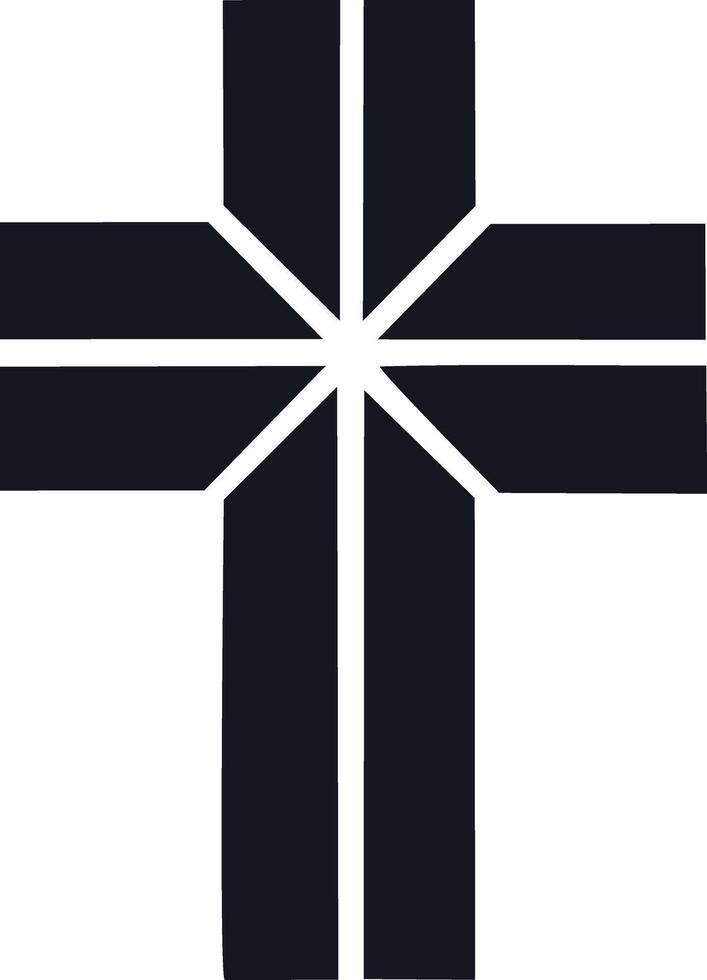 Modern Christian Cross Symbol vector